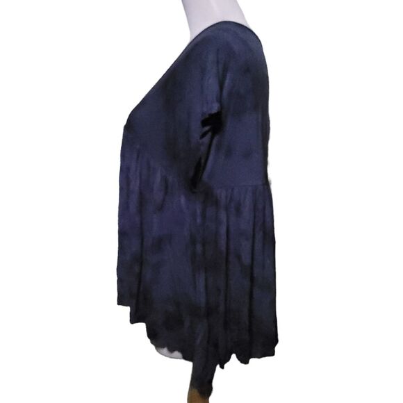 American Eagle Blue Grey Tie Dye Soft & Sexy Sleeveless babydoll Top Womens  XS - Picture 3 of 9